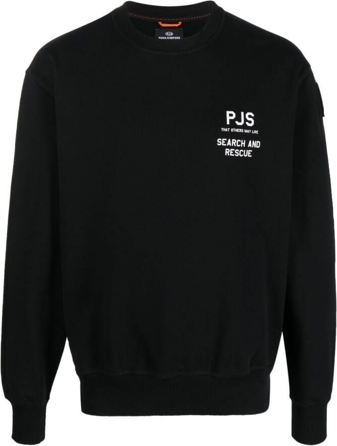 Parajumpers Sweater met logoprint Zwart