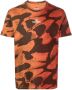 Parajumpers T-shirt met abstracte print Oranje - Thumbnail 1