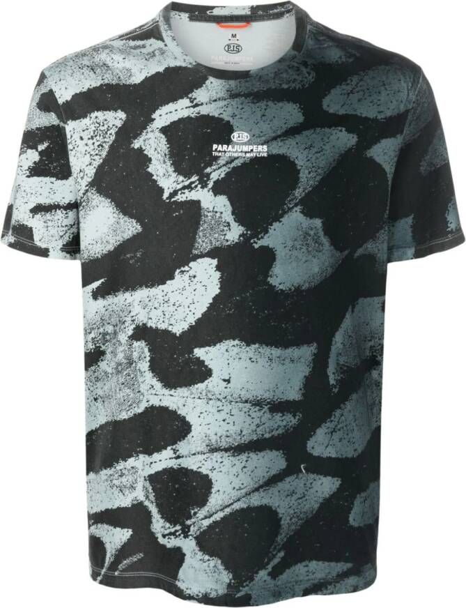 Parajumpers T-shirt met abstracte print Zwart