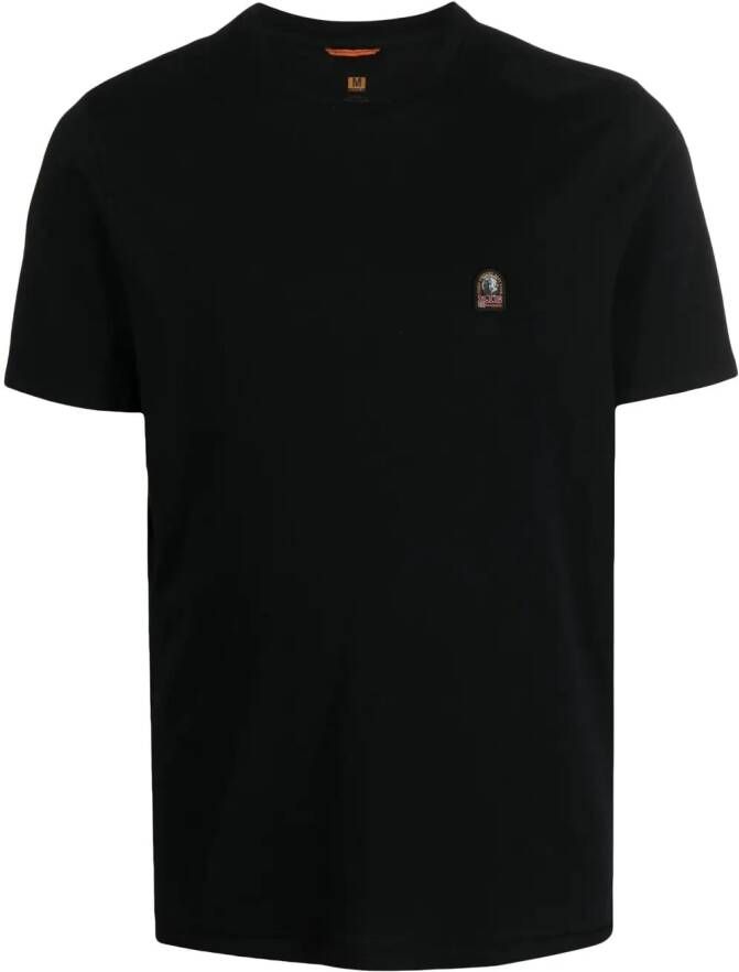 Parajumpers T-shirt met logopatch Zwart
