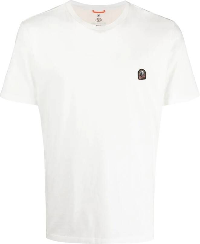 Parajumpers T-shirt met logoprint Wit
