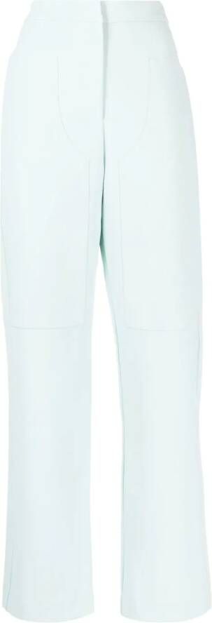 Paris Georgia Broek met wijde pijpen Blauw