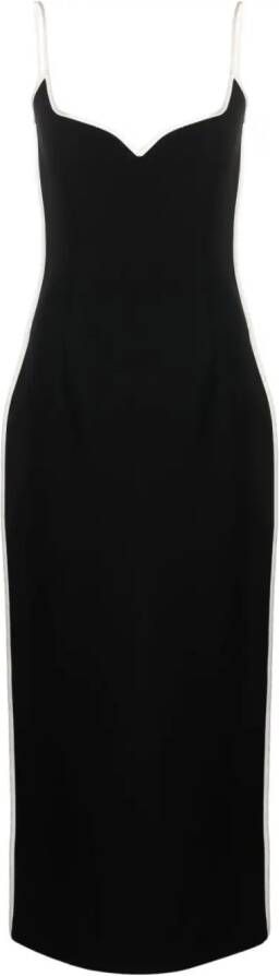 Paris Georgia Maxi-jurk met sweater hals Zwart