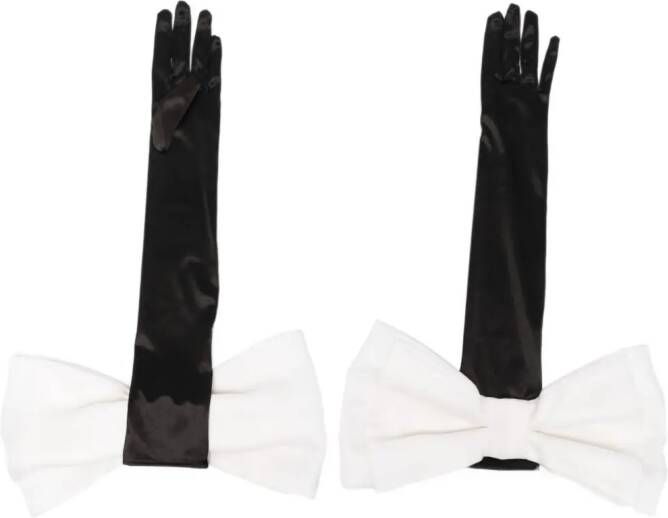 Parlor Satijnen handschoenen Zwart