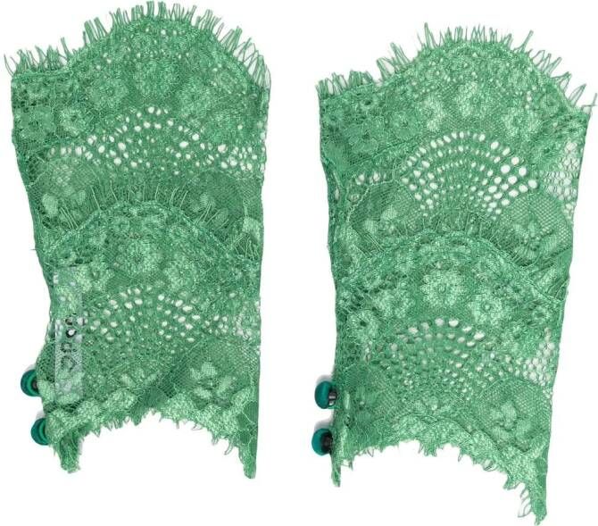 Parlor Vingerloze handschoenen Groen