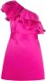 P.A.R.O.S.H. Asymmetrische jurk Roze - Thumbnail 1