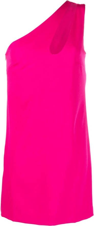 P.A.R.O.S.H. Asymmetrische mini-jurk met uitgesneden details Roze