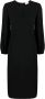 P.A.R.O.S.H. Midi-jurk met ballonmouwen Zwart - Thumbnail 1