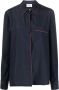 P.A.R.O.S.H. Button-up blouse Blauw - Thumbnail 1