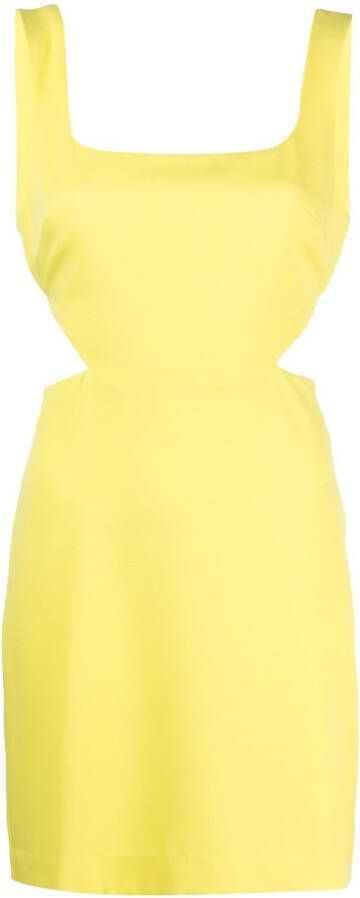 P.A.R.O.S.H. Mini-jurk met uitgesneden detail Geel