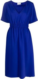 P.A.R.O.S.H. Midi-jurk met elastische taille Blauw