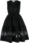 P.A.R.O.S.H. Midi-jurk met ringlets Zwart - Thumbnail 1