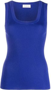 P.A.R.O.S.H. fine-ribbed top Blauw