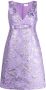 P.A.R.O.S.H. Jurk met metallic jacquard Paars - Thumbnail 1