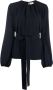 P.A.R.O.S.H. Gesmockte blouse Blauw - Thumbnail 1