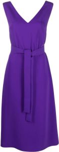 P.A.R.O.S.H. Jurk met gestrikte taille Paars