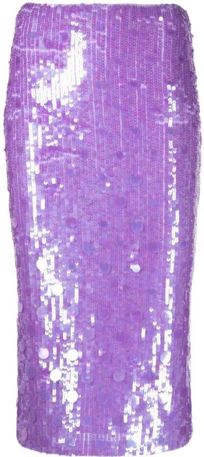P.A.R.O.S.H. Kokerrok met pailletten Paars