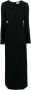 P.A.R.O.S.H. Maxi-jurk met ceintuur Zwart - Thumbnail 1