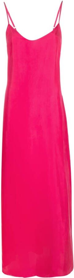 P.A.R.O.S.H. Maxi-jurk met gestrikte rug Roze