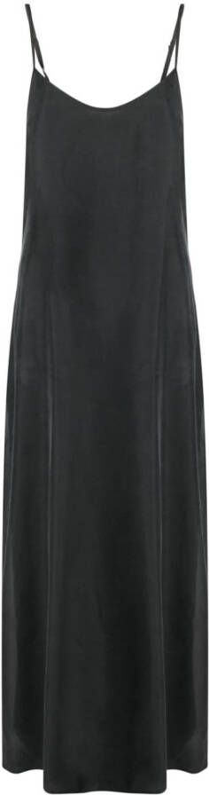 P.A.R.O.S.H. Maxi-jurk met gestrikte rug Zwart