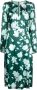 P.A.R.O.S.H. Midi-jurk met bloemenprint Groen - Thumbnail 1