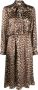 P.A.R.O.S.H. Midi-jurk met luipaardprint Bruin - Thumbnail 1