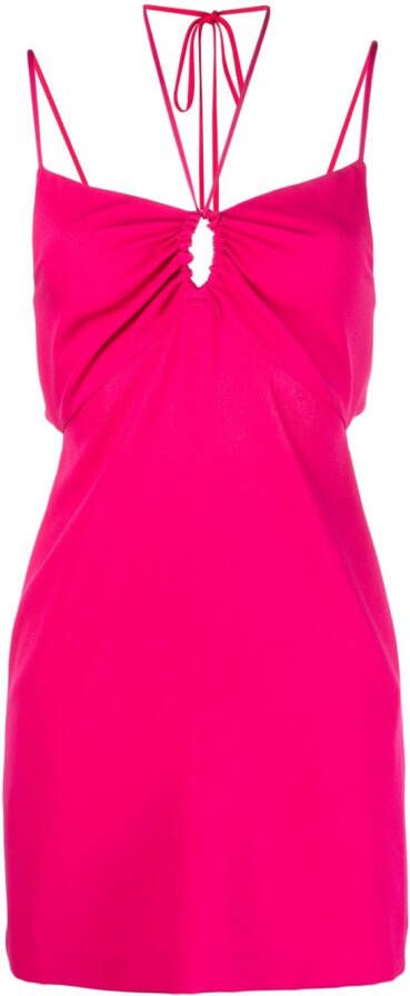 P.A.R.O.S.H. Mini-jurk met halternek Roze