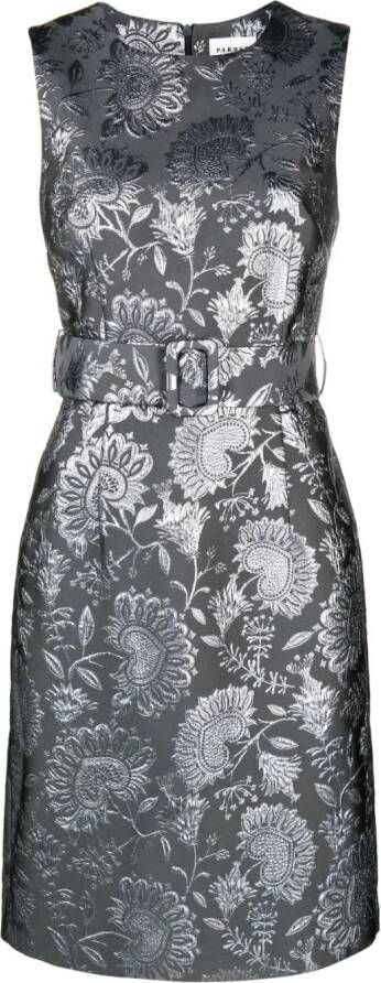 P.A.R.O.S.H. Mini-jurk met metallic-effect Grijs