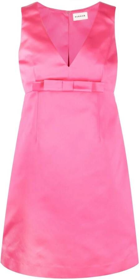 P.A.R.O.S.H. Mini-jurk met V-hals Roze