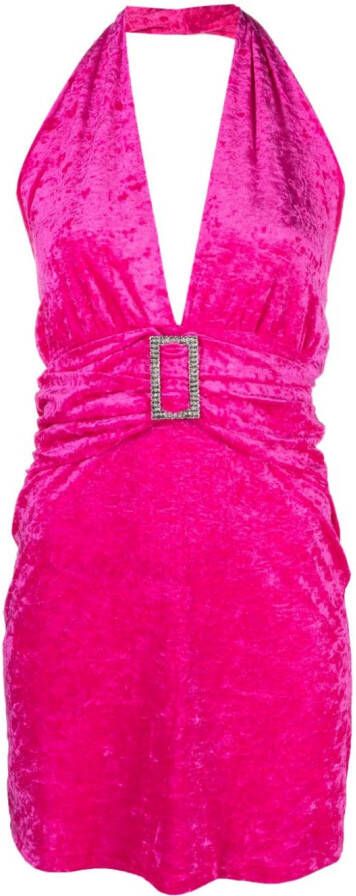 P.A.R.O.S.H. Mini-jurk verfraaid met kristallen Roze