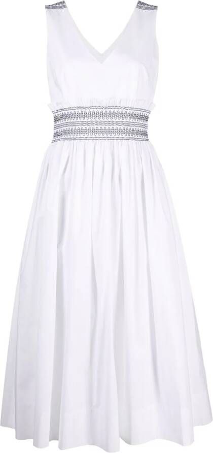 P.A.R.O.S.H. Mouwloze jurk Wit