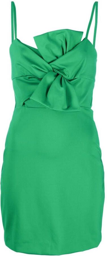 P.A.R.O.S.H. Mini-jurk met strikdetail Groen