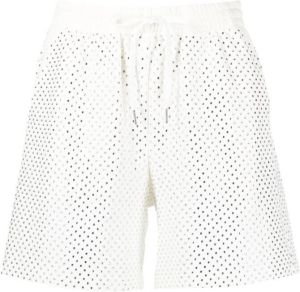 P.A.R.O.S.H. rhinestone-embellished shorts Wit