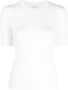 P.A.R.O.S.H. ribbed-knit wool T-shirt Beige - Thumbnail 1