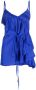 P.A.R.O.S.H. Mouwloze blouse Blauw - Thumbnail 1
