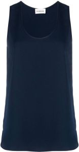 P.A.R.O.S.H. scoop-neck sleeveless blouse Blauw