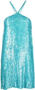 P.A.R.O.S.H. sequin-embellished mini dress Blauw