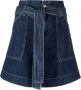P.A.R.O.S.H. Shorts met paperbag taille Blauw - Thumbnail 1