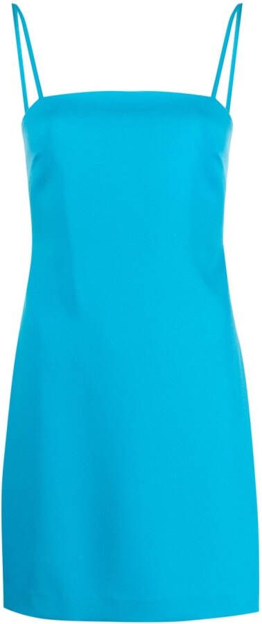 P.A.R.O.S.H. Mini-jurk met spaghettibandjes Blauw