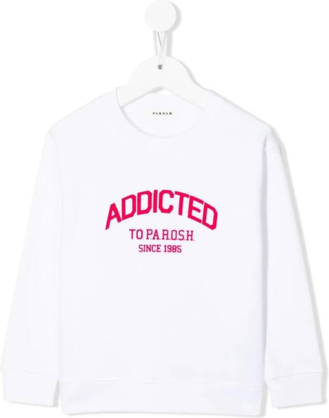 P.A.R.O.S.H. Sweater met logoprint Wit