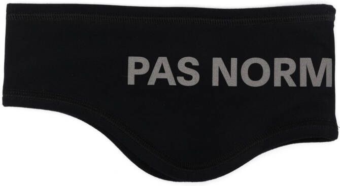 Pas Normal Studios Hoofdband met logoprint Zwart