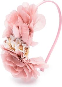 Patachou 3D-floral headband Roze