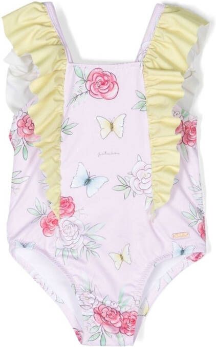 Patachou Badpak met ruche Roze