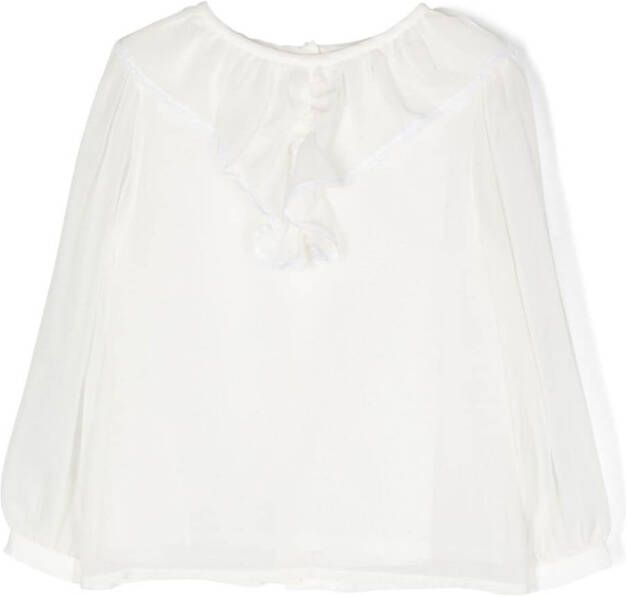 Patachou Blouse met ruches Wit