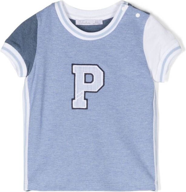 Patachou T-shirt met colourblocking Blauw