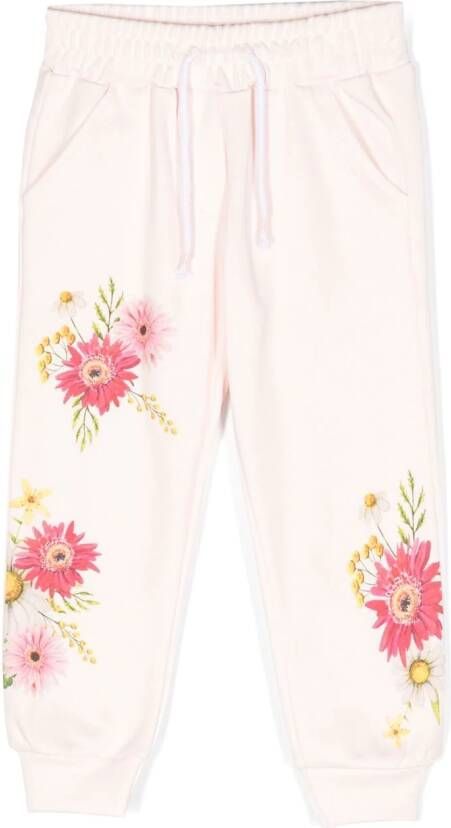 Patachou Trainingsbroek met bloe print Roze