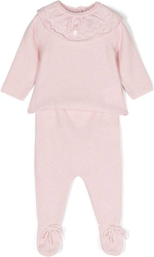 Patachou Gebreide top en legging Roze