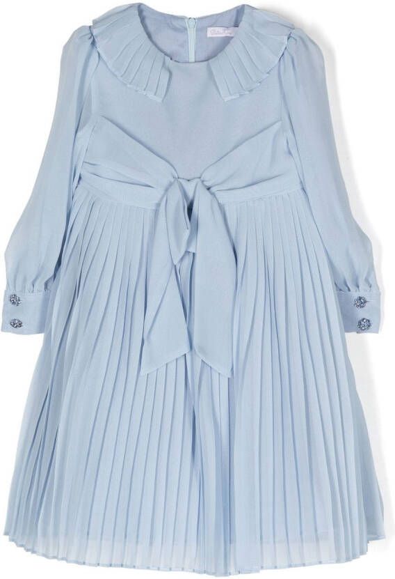 Patachou Geplooide maxi-jurk Blauw