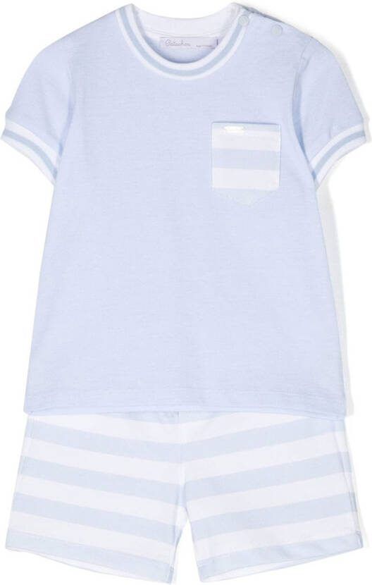 Patachou Gestreepte set Blauw