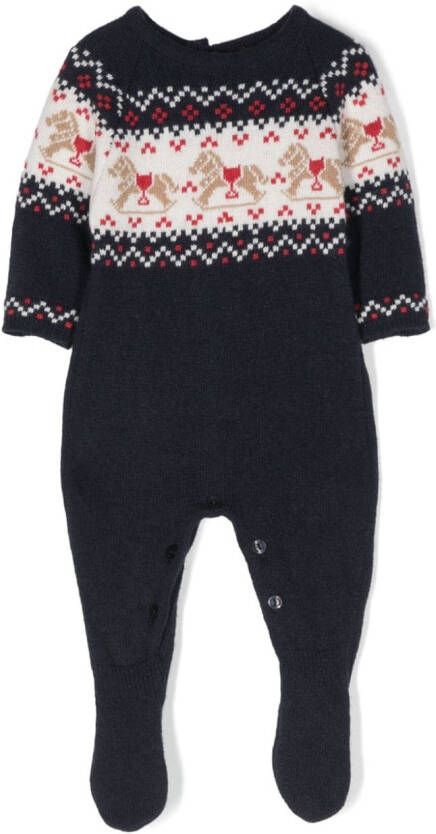 Patachou Intarsia pyjama Blauw